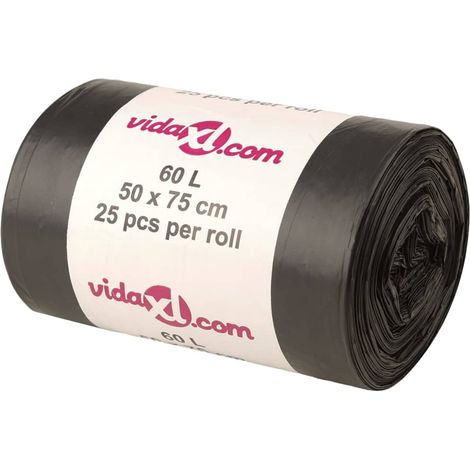 Bin Bags 250 pcs Black 60 L vidaXL