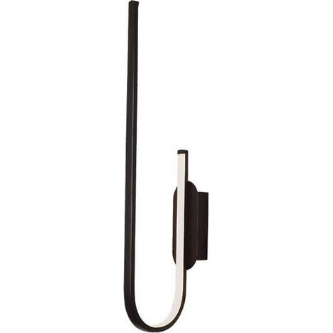 Applique Murale Intérieure LED 18W Variable Noir Sablé ZAMBELIS - Blanc chaud - 3000K (1/2)
