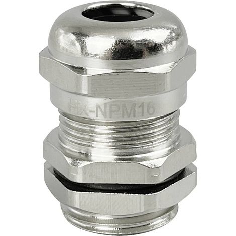 TRU COMPONENTS TC-10302824 Presse-étoupe M16 laiton (nickelé) métal 1 pc(s) (1/2)