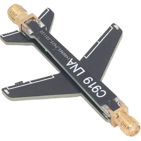 Amplificateur à faible bruit (LNA) avec un gain de 20 dB, 10 kHz–6 GHz, connecteur SMA, pour l'amplification de signaux FM