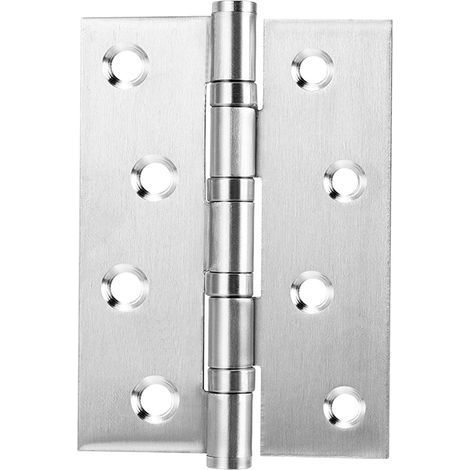 Lot de 4 charni¨¨res de porte ¨¤ roulement silencieux, 10,2 cm pour porte, porte de chambre, porte de salle de bain, piano, armoire de cuisine, ¨tui, fen¨ºtre et autres sc¨¨nes (1/5)