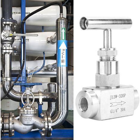 BSPP Edelstahl-Geradnadelventil mit Innengewinde für die Wasserdurchführung (1/4 Zoll) (1/5)