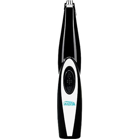 Tondeuse de toilettage pour animaux de compagnie silencieuse, rechargeable et sans fil, pour la coupe du visage, des yeux, des oreilles et de la croupe (noire) (1/5)