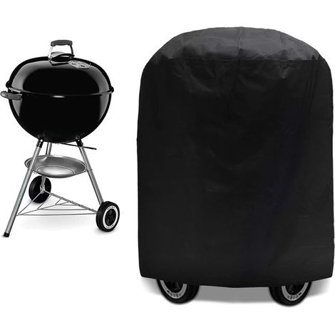 Housse de barbecue, housse de protection imperméable pour barbecue à gaz, 70 x 75 cm, noire (1/5)