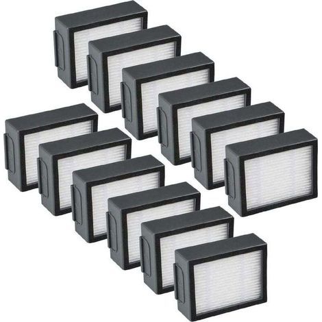 12-Pack Replacement Filter Parts Compatible with iRobot Roomba E, I, J Series i1 i1+ i3 i3+ i4 i5 i5+i6 i6+ i7 i7+ i8 i8+ E5 E6 E7 J7 Robot Vacuum Cleaner Accessories 12 Filters (1/5)
