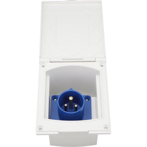 Port d'entrée d'alimentation pour camping-car, port de connexion d'alimentation pour accessoires de modification de camping-car, prise d'alimentation externe, prise blanche 220 V à 250 V 16 A et carte (1/5)