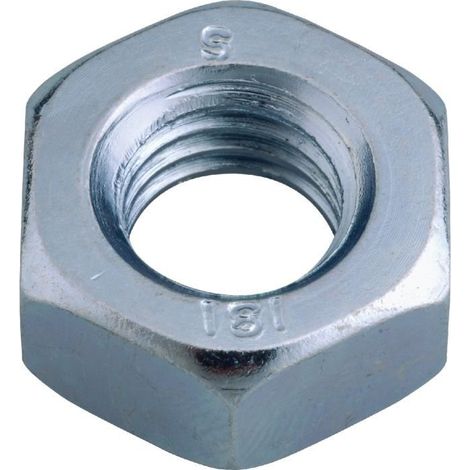 10 écrous hexagonaux Ø 27mm classe 8 zingué - Viswood
