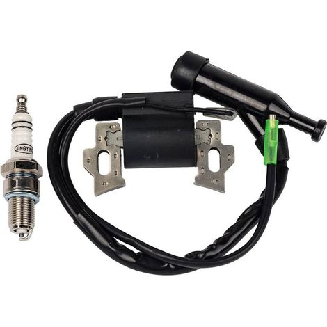 Filtro Carkio - Bobina di accensione di ricambio con candela per motore tosaerba Honda Gx110 Gx120 Gx140 Gx160 Gx200 da 5,5 CV e 6,5 CV. (1/5)