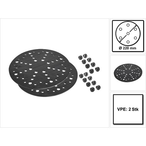 Festool Interface Pad IP STF D220/48-LHS 2 225 2 pz. ( 2x 205418 ) 220 mm per levigatrice a collo lungo PLANEX LHS 2 225 EQ (I)