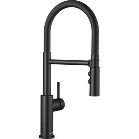 mezclador con ducha de mano negro mate - 525793 - blanco -