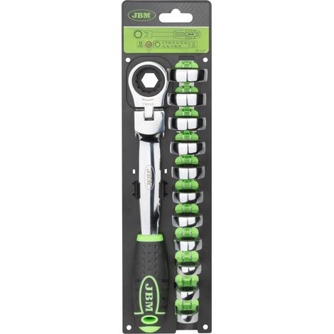 JBM54338 Clé à cliquet à tête interchangeable (12 pièces)