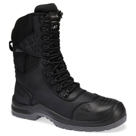 Bota alta de piel compuesta S7L ESD HRO LG FO SC CI SR PORTWEST FV03 47 Negro