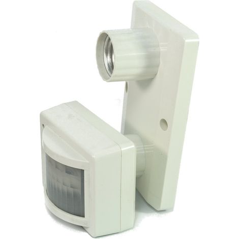 TrAdE Shop Traesio - Porta Lampada Portalampada Lampadina Luce Sensore Di Movimento Infrarossi E27 - (1/2)