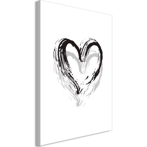 Quadro - Brush Heart (1 Part) Vertical - 40x60 (1/4)