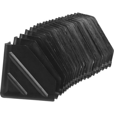 100 protège-coins de transport plastique noir antichoc (1/5)