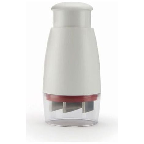 Classic Hachoir Manuel, Plastique/acier inoxydable, Hachoir Légumes Facile à Nettoyer, Hachoir Coupe Oignons Slap Chop pour Noix, Ail, Salade et plus (1/4)