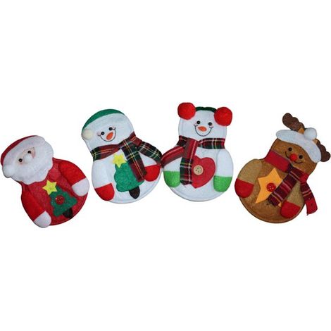 Set de 4 porte-couverts de Noël - Décoration de table - Accessoire de Noël (1/5)
