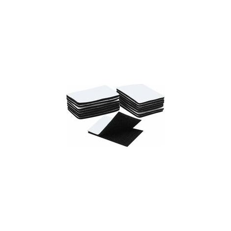 Lot de 15 scratchs autocollants double face, 6 x 4 cm, noir – (1/5)