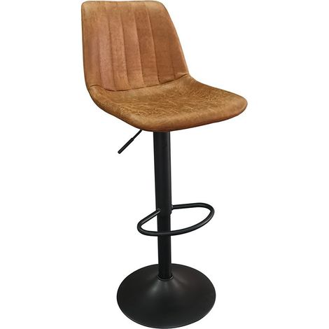 Barhocker im Vintage-Stil, Farbe Cognac. Kollektion BELFAST.