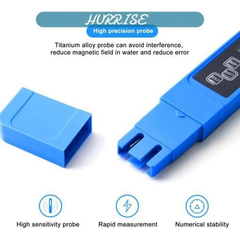 Testeur Eau 3 En 1 - EC TDS Température - Pour Irrigation Agriculture Aquaculture Laboratoire - 0-9990 Us Cm 0-9999 Ppm 0 1-80 0 ℃ - 1 Pièce (1/5)