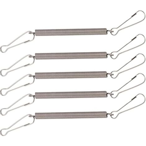 Lot de 5 ressorts avec 2 clips utilisés seuls ou en combinaison pour contenir un distributeur d'eau de lapin pour l'alimentation des petits animaux (1/5)