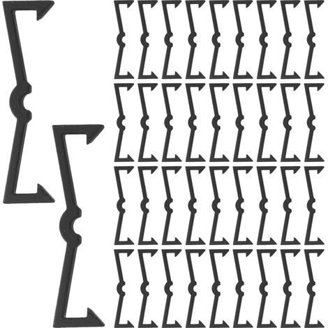 de fixation noirs pour panneaux perforés attaches en (1/5)
