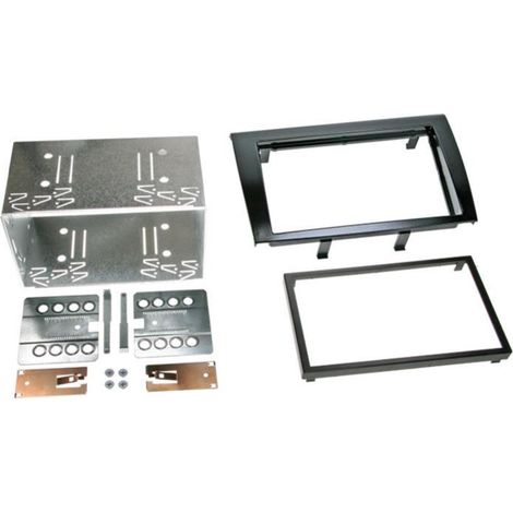Kit Support Autoradio compatible avec Fiat Bravo - Noir brillant