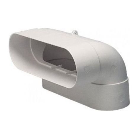 Bride de fixation pour conduit rigide plastique oblong Minigaine 60x200 - diamètre 125 mm (1/2)