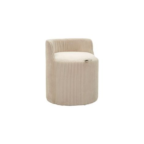 Pouf de coiffeuse dublino avec rangement, ø 47x53 (1/5)