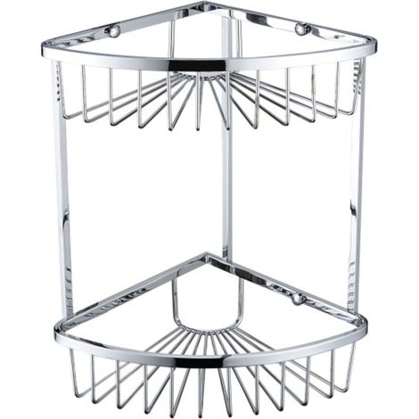 Bristan COMP BASK06 C Two Tier Corner Fixed Wire Basket