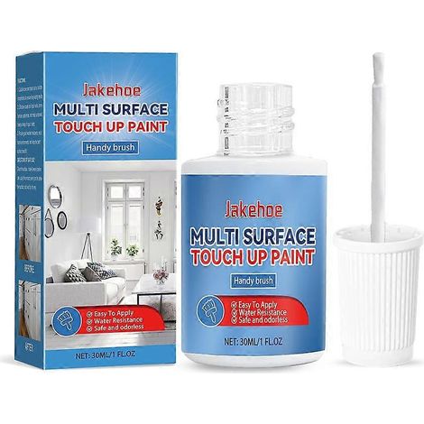 Peinture de réparation multi-surfaces 30 ml, imperméable et résistante aux UV, pour la rénovation et le recouvrement. (1/4)