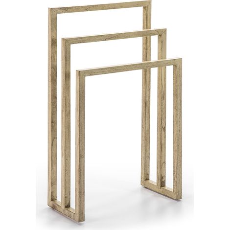 Porte-serviettes 55x27x93 Bois Blanc voilé (1/2)