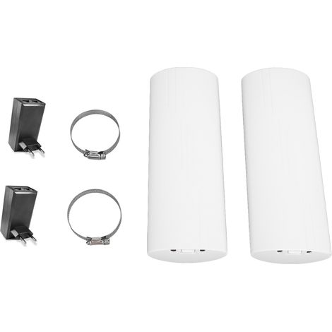 Kit de pont sans fil 5.8G, 2 pièces, longue portée de 3KM, haute vitesse, point vers des ponts WiFi extérieurs avec Port 1000Mbps (1/5)