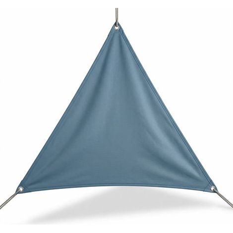 Toile d'ombrage triangulaire - Toile solaire triangulaire - Voile d'ombrage triangulaire - Toile d'ombrage triangulaire bleue - Toile d'ombrage pour jardin - Toile d'ombrage pour terrasse (1/5)