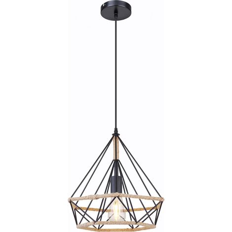 Globo - suspension - Ulleu - noir - métal - Ø 38cm - E27 - 69029 (1/5)