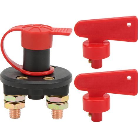 Kit aislador de corte de energía, interruptor de desconexión de batería de automóvil para vehículos y embarcaciones de 12V-24V CC. (1/5)