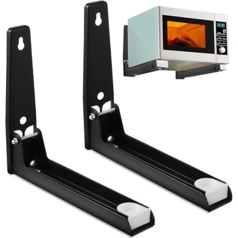 Grille de four murale réglable en acier inoxydable - Étagère pliable et robuste, gain de place pour la cuisine, kit de montage facile (23,50  20,00  4,60 cm) (1/5)
