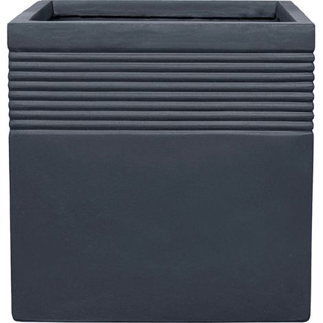 Vaso coprivaso preforato SPIRIT 55x55cm grigio scuro