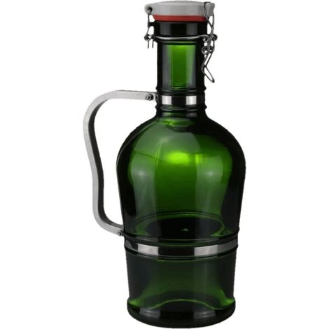 Syphon à bière 2L en verre vert - Présentoir classique pour spécialités de bière artisanales avec protection UV