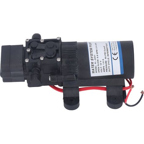 12V DC 0,8 GPM 1,8A 55PSI Selbstansaugende Wasserpumpe, Druckerhöhungspumpe für Wohnmobile, Boote und Gartenarbeit (1/5)