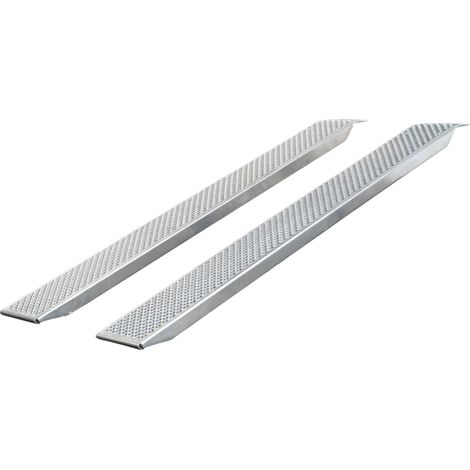 Mw Tools – Rampe de chargement aluminium 1000kg 2000x260mm – Largeur utile 222mm – Surface antidérapante 3D – SOR2000