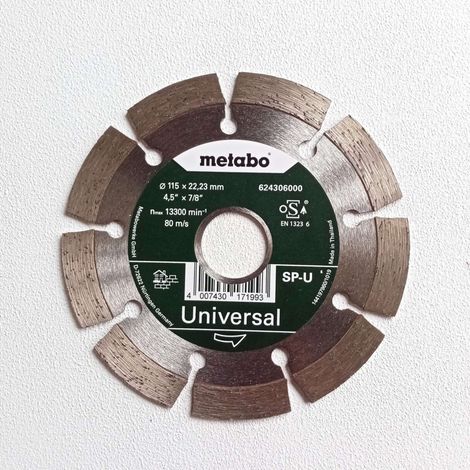 Metabo 115x22,23mm sp-u universal disco diamantato per edilizia (1/4)