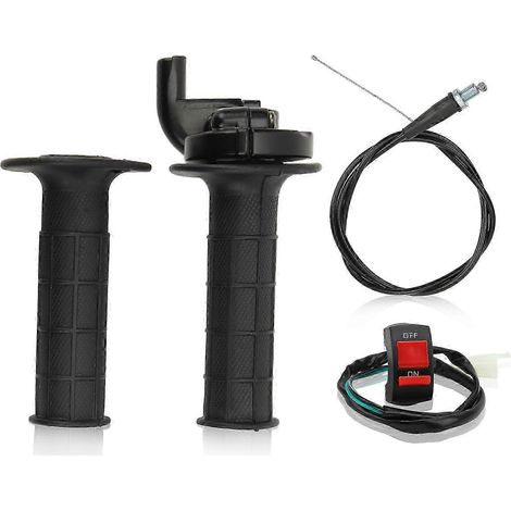 7/8in Twist Throttle Grip with Cable Kill On Off Switch for 50cc 125cc 110cc 150cc 250cc Mini Bike ATV 2025 (1/5)