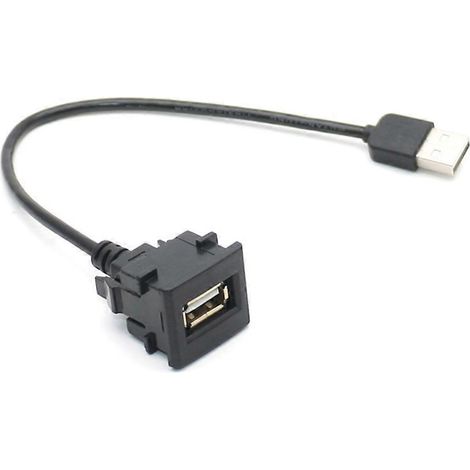 Kfz-Armaturenbrett-Montage-USB-2.0-Stecker-auf-Buchse-Verlängerungskabel