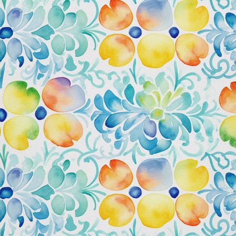 Tela decorativa para exteriores Oxford - Flores - DX2655 (1/5)