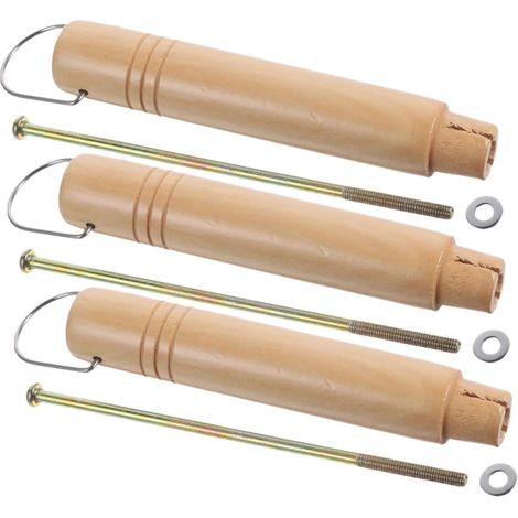 3pièces Poignée De Casserole Bois Remplacement Pour Poêles à Lait Et Casseroles Design Ergonomique Et Anti-brûlure