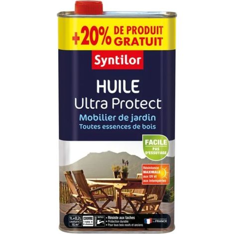 Olio naturale opaco per mobili da giardino, 1L con il 20% in omaggio SYNTILOR
