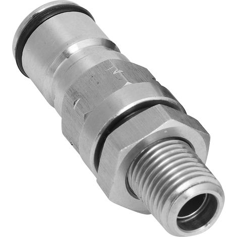 Connecteur de modification pour seau Pepsi (liquide + gaz) - Clapets et ressorts en acier inoxydable - Filetage femelle - Gaz + liquide (1/5)
