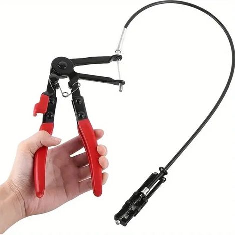Pince a Collier Durite 620mm Fil Flexible Longue Portée Pince de Serrage Flexible pour Tuyau de Voiture Pince Collier Autoserrant Pince a Collier (1/4)