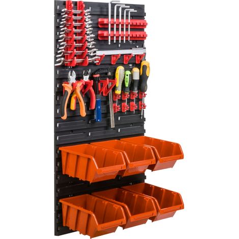 Tablero de herramientas para taller de 78x39 cm + 6 bandejas (1/5)